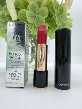 Lancome L’Absolu Rouge Lipstick 151 Absolute Rouge Cream 3.4g / .12oz